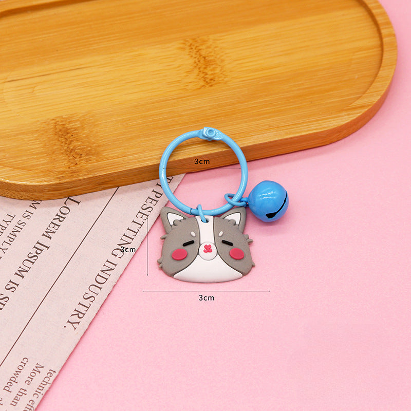 Wholesale Silicone Cute Little Bell Keychain